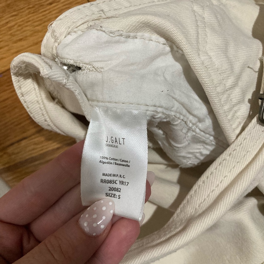 Brandy Melville John Galt Cream Utility Overalls - Picture 8 of 8